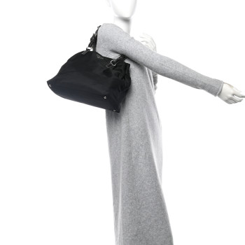 PRADA Tessuto Nylon Saffiano Tote Black