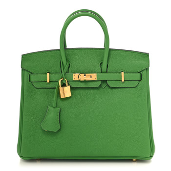 HERMES Togo Birkin 25 Vert Yucca