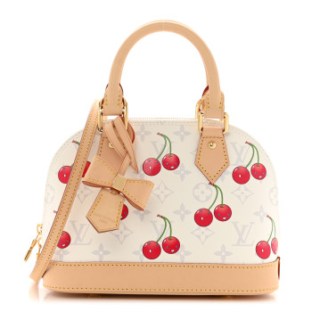LOUIS VUITTON LV X TM Monogram Cerises Alma BB White