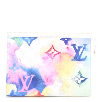 LOUIS VUITTON Monogram Watercolor Pochette Voyage MM  Multicolor