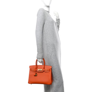 HERMES Epsom Birkin 30 Orange