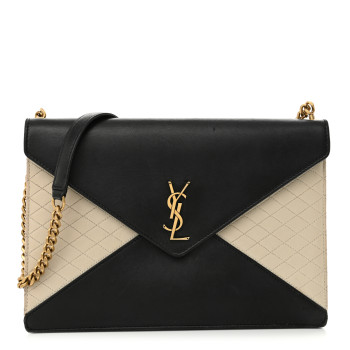 SAINT LAURENT Vintage Lambskin Gaby Chain Bag Black