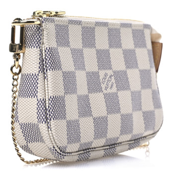 LOUIS VUITTON Damier Azur Mini Pochette Accessories