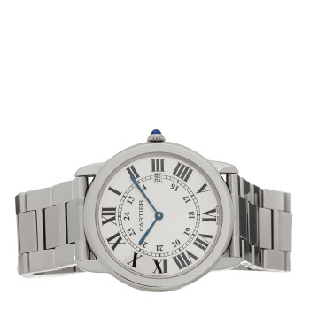 CARTIER Stainless Steel 36mm Ronde Solo Quartz Watch