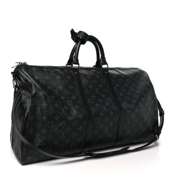 LOUIS VUITTON Monogram Eclipse Keepall Bandouliere 55