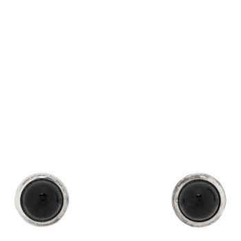 TIFFANY Sterling Silver Black Onyx Color By The Yard Earrings
