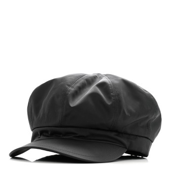 PRADA Re-Nylon Newsboy Hat M Black