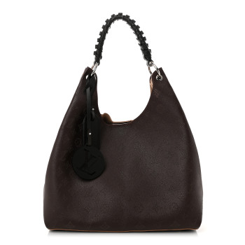 LOUIS VUITTON Mahina Carmel Hobo Chocolate