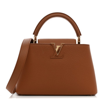 LOUIS VUITTON Taurillon Capucines BB Tan