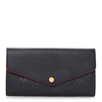 LOUIS VUITTON Empreinte Sarah Wallet NM Marine Rouge