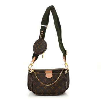 LOUIS VUITTON Monogram Multi Pochette Accessories Kaki
