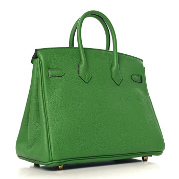 HERMES Togo Birkin 25 Vert Yucca