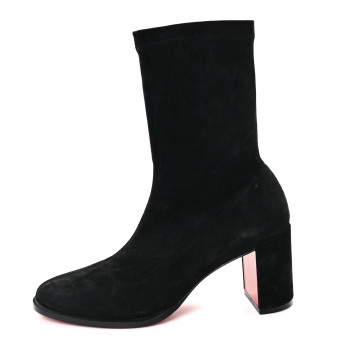 CHRISTIAN LOUBOUTIN Suede Stretchadoxa Ankle Bootie 35 Black