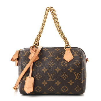 LOUIS VUITTON Monogram Chain Speedy 20