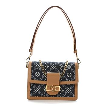 LOUIS VUITTON Jacquard Since 1854 Dauphine MM Blue