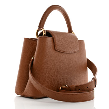 LOUIS VUITTON Taurillon Capucines BB Tan