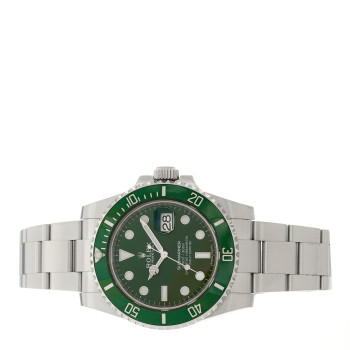 ROLEX Stainless Steel 40mm Oyster Perpetual Submariner Date Hulk Watch Green 116610LV