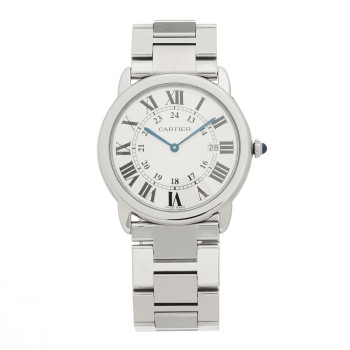 CARTIER Stainless Steel 36mm Ronde Solo Quartz Watch