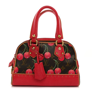 LOUIS VUITTON Lizard Monogram Cerises Neo Deauville
