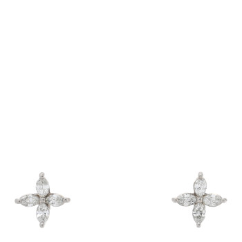 TIFFANY Platinum Diamond .19ct Mini Victoria Earrings