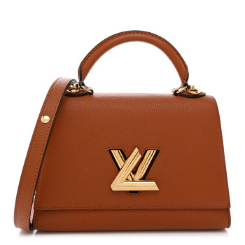 LOUIS VUITTON Taurillon Twist One Handle PM Caramel