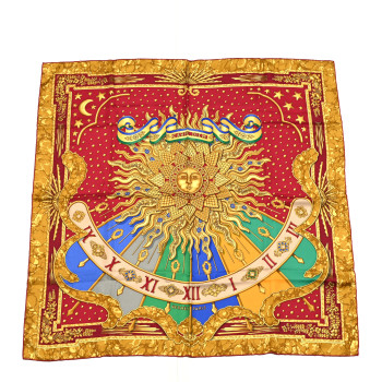 HERMES Silk Carpe Diem Scarf 90