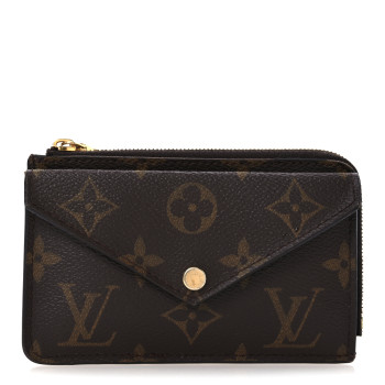 LOUIS VUITTON Monogram Recto Verso Card Holder Black