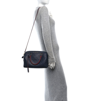 LOUIS VUITTON Empreinte Speedy Bandouliere 25 NM Marine Rouge