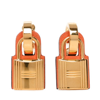 HERMES Swift O'Kelly Earrings Gold
