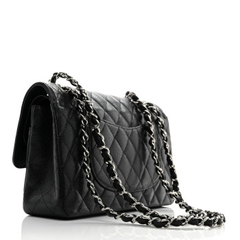 CHANEL Caviar Quilted Medium Double Flap Black