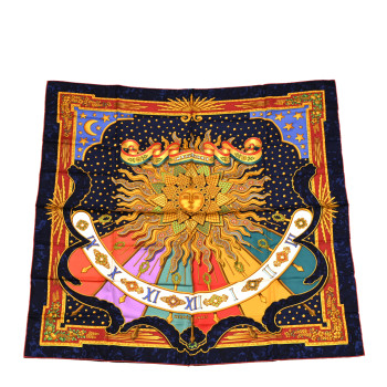 HERMES Silk Carpe Diem Scarf 90