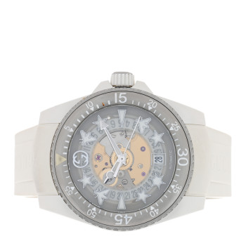 GUCCI Stainless Steel Rubber 40mm Dive Quartz Watch White