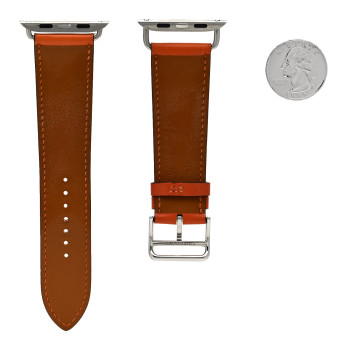 HERMES Swift 45mm Apple Watch Single Tour Band Orange