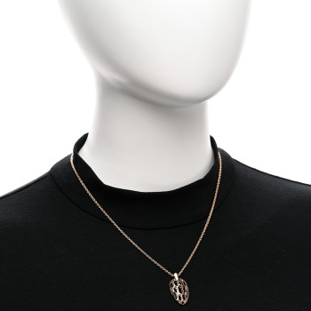 BULGARI 18K Rose Gold Amethyst Serpenti Seduttori Pendant Necklace
