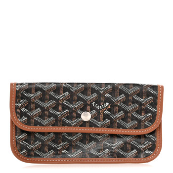 GOYARD Goyardine Pouch Black Gold