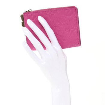 LOUIS VUITTON LV X TM Empreinte Monogram Lisa Wallet Kawaii Pink
