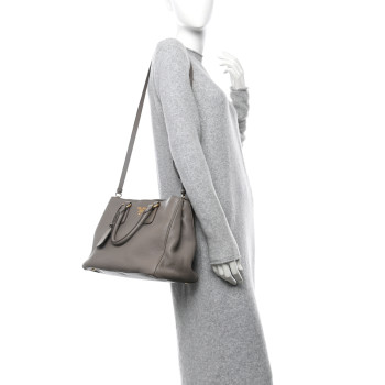 PRADA Vitello Daino Tote Pomice