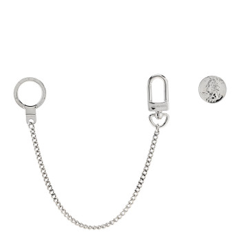 LOUIS VUITTON Pochette Extender Key Ring Chain Silver