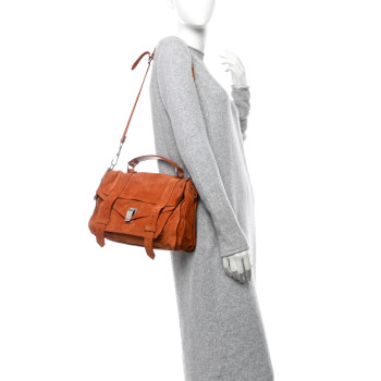 PROENZA SCHOULER Suede Medium PS1 Satchel Red Clay