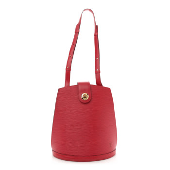 LOUIS VUITTON Epi Cluny Castillan Red