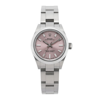 ROLEX Stainless Steel 28mm Oyster Perpetual Datejust Watch Pink 276200