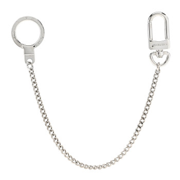 LOUIS VUITTON Pochette Extender Key Ring Chain Silver