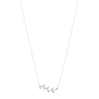 TIFFANY Sterling Silver Paloma Picasso Olive Leaf Vine Pendant Necklace