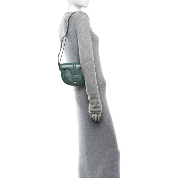 CELINE Satinated Calfskin Besace Small 16 Celadon