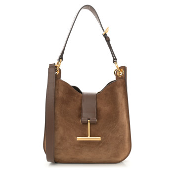 TOM FORD Suede Small Tara Crossbody Whisky