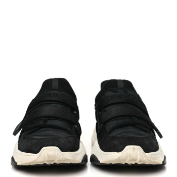 CHRISTIAN DIOR Technical Fabric Nylon Camouflage Womens D-Wander Sneakers 38 Black
