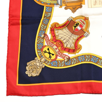 HERMES Silk Salzburg Scarf 90