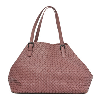 BOTTEGA VENETA Nappa Intrecciato Large Cesta Tote Violet