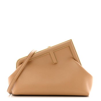 FENDI Shiny Nappa Small Fendi First Sand