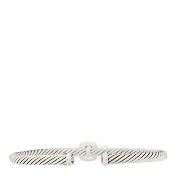 DAVID YURMAN Sterling Silver 18K Yellow Gold Citrine 4mm Albion Cable Bracelet